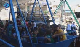 #شاهد من صلاة العيد وزيارة الاهالي الى المقابر في مدينة الاتارب بريف حلب الغربي .