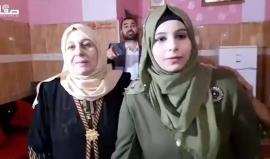 الطالبة رانية العباسي من خانيونس جنوب قطاع غزة الأولى على مستوى فلسطين في الفرع الأدبي بمعدل 99.4.