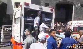 #شاهد استمرار وصول الإصابات إلى المستشفيات في قطاع غزة . 
#مليونية_العودة