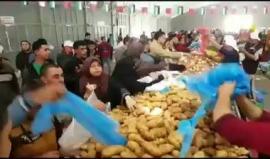 #فيديو افتتاح سوق للخضار في ساحة السرايا بغزة برعاية قطرية