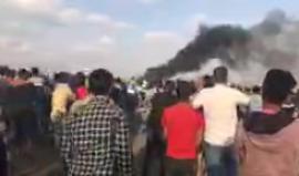 #مباشر تواصل اعتداءات قوات الاحتلال على المتظاهرين شرق خانيونس في #جمعة_الشباب_الثائر