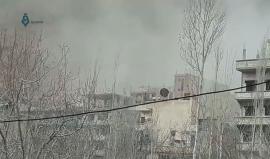 قصف جوي يستهدف قرية بسيمة بـ وادي بردى بريف دمشق