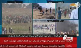 #مباشر تغطية لفعاليات #جمعة_الخان_الأحمر على الحدود الشرقية لقطاع غزة