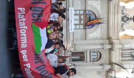 #مباشر مظاهرة في مدينة فالنسيا الاسبانية رفضا لمجازر الاحتلال بغزة ودعما لمسيرات العودة