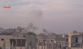 قصف عنيف على مدينة #تلبيسة في #حمص