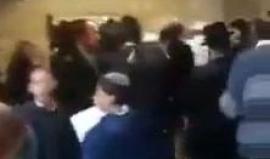 مستوطنون يؤدون طقوسا تلمودية داخل قبر يوسف شرق نابلس، فجر اليوم