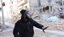 لحظات مرعبة من القصف العنيف على حي القاطرجي في #حلب المحاصرة