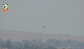 #شاهد كتائب القسام تنشر فيديو لحظة سقوط قذائف الهاون التي اطلقتها على قاعدة رعيم ونقل الجنود الجرحى بالطائرات المروحية