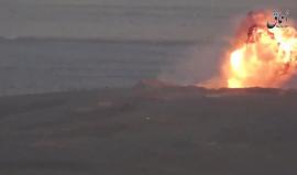 تدمير وحرق دبابة لقوات النظام في معارك مطار التيفور العسكري بريف حمص الشرقي