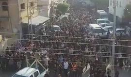 مسيرة في كفر قاسم بالداخل المحتل احياءاً للذكرى ال60 للمجزرة التي وقعت في البلدة عام1956