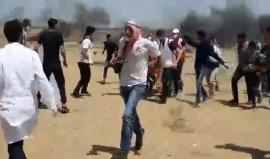 #عاجل إصابة شاب برصاص الاحتلال قرب السياج الفاصل شرق خانيونس جنوب قطاع غزة