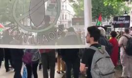 كلمة رئيس المنتدى الفلسطيني في بريطانيا حافظ الكرمي خلال وقفة أمام مقر الحكومة البريطانية بلندن إحياء لذكرى النكسة الـ 51