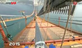 مراحل بناء جسر السلطان ياووز سليم خلال 4 سنوات
#تركيا #اسطنبول