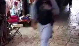 فيديو ثاني من مكان عملية الطعن بالقدس المحتلة قبل قليل
