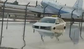 #شاهد .. سيول في " أم الرشراش" أقصى جنوب فلسطين بفعل الهطول المتواصل للامطار بالأمس .