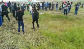 #شاهد من قمع الاحتلال لـ #مسيرة_العودة_الكبرى  شرق قطاع غزة اليوم.