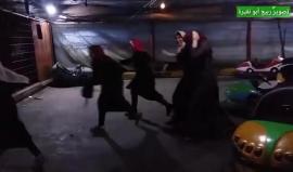 #شاهد هلع الأطفال والنساء جراء القصف الاسرائيلي في خانيونس مساء اليوم