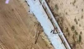 #فيديو لحظة انفجار عبوة ناسفة أثناء محاولة جيش الاحتلال تفكيكها على حدود جنوب قطاع غزة صباح اليوم