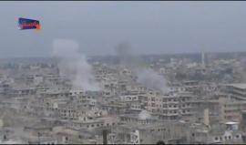 قوات النظام السوري تقصف مدينة #الرستن بريف #حمص الشمالي