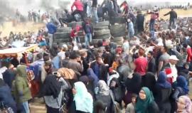 #مباشر وحدة الكوشوك تصل المنطقة الشرقية للبريج وسط قطاع غزة واستمرار فعاليات الجمعة الرابعة من #مسيرة_العودة_الكبرى . 
بث .. مراسلنا أحمد المقادمة