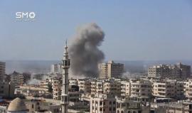 مشاهد لإستهداف حي الوعر المحاصر في #حمص صباح اليوم 

تصوير: SMO Syria