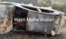 #شاهد عصابات تدفيع الثمن اليهودية تحرق سيارتين في "بلدة اكسال" بالداخل المحتل فجر اليوم