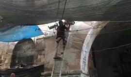 بالفيديو: الاحتلال ينصب كاميرات مراقبة جديدة على مداخل الأقصى