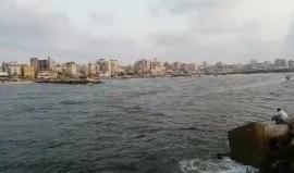 الغروب من شاطى بحر غزة .. 
تصوير عبد الرحمن الكحلوت