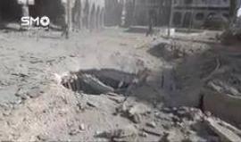 #شاهد لحظة قصف طائرات نظام الأسد مدينة دوما في الغوطة الشرقية والآثار الناجمة عنه.
