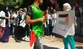 #فيديو طلبة مغاربة يهتفون لـ فلسطين