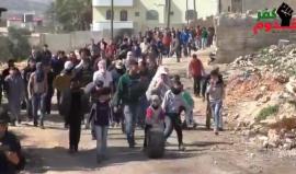 #شاهد | جانب من المواجهات التي اندلعت في بلدة كفر قدوم قضاء قلقيلية اليوم.