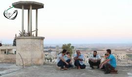 #شاهد ..  تكبيرات #عيد_الفطر من أحد مساجد حريتان المنكوبة شمال #حلب قبل قليل .