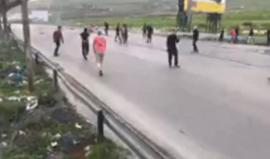اندلاع المواجهات على مدخل مدينة نابلس الجنوبي