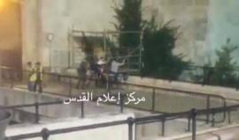 #فديو| قوات الاحتلال تفتش عددا من الشبان في باب العامود بالقدس