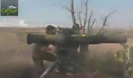 #شاهد |  المعارضة السورية تدمّر طائرة مروحية روسية بصاروخ " تاو" في أجواء رحبة خطاب بريف حماة
(نشطاء)