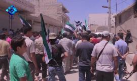 #شاهد خروج مظاهرة في مدينة الاتارب دعماً لعلم الثورة