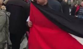 وقفة في مدينة هانوفر الألمانية تضامنا مع الاسرى المضربين في سجون الاحتلال منذ 20 يوما متواصلة .