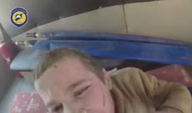 بدي أهلي .. بدي أهلي 
كلمات نطق بها طفل آلمته جراحه التي أصيب بها جراء القصف الجوي على الأحياء السكنية في بلدة #جسرين في الغوطة الشرقية