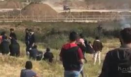 #مباشر إصابات برصاص الاحتلال شرق مدينة غزة في تواصل #جمعة_الكوشوك . 
#مسيرة_العودة_الكبرى