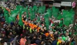 #بث_مباشر استعدادات لاحياء ذكرى انطلاقة حركة حماس الـ 29 في مدينة غزة