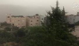 #فيديو أمطار غزيرة تهطل على الضفة الغربية