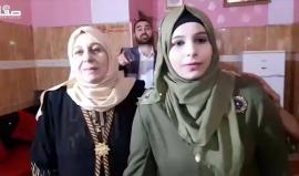 الطالبة رانية العباسي من خانيونس جنوب قطاع غزة الأولى على مستوى فلسطين في الفرع الأدبي بمعدل 99.4.