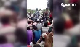 #شاهد| مسلمو الروهينغيا يتضرعون إلى الله وتلهج ألسنتهم بالدعاء على الظالمين والمعتدين بعد هجمات جيش ميانمار عليهم في #أراكان