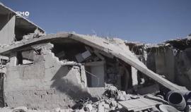 سوريا - ريف دمشق : آثار القصف الذي استهدف مدينة دوما اليوم من قبل قوات الأسد