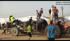 #شاهد
 الحشود المشاركة في #جمعة_مستمرون_رغم_الحصار شرق المحافظة الوسطى