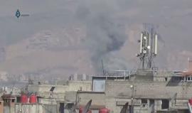 #شاهد القصف الذي استهدف مدينة حرستا بريف دمشق