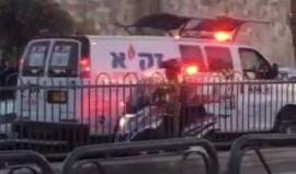 لحظة نقل قوات الاحتلال لجثمان الطفلة الشهيدة فاطمة حجيجي بعد اعدامها في منطقة باب العامود في #القدس المحتلة