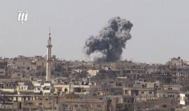 غـارات جوية روسية عنيفة على أحياء مدينة درعا