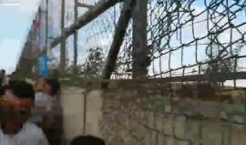 من مسافة صفر.. الشباب الثائر عند السلك الزائل شرق جباليا شمال قطاع غزة