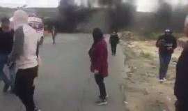 #شاهد اندلاع مواجهات عند حاجز "بيت ايل" شمال البيرة